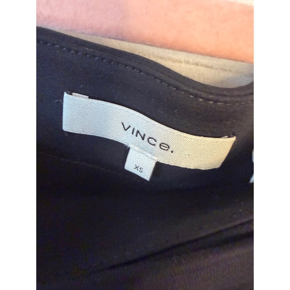 Vince Black Pima Cotton Tie Front Wrap Midi Skirt XS V565383318 NEW - Picture 3 of 7
